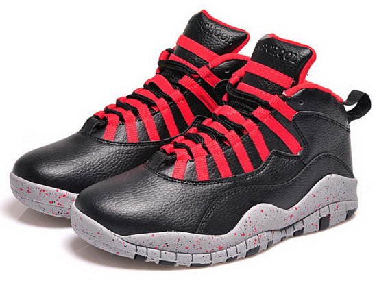 Mens & Womens (unisex) Air Jordan Retro 10 Black Red Sale